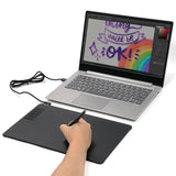 Graphics Drawing Tablet Ultra-Thin Art Tablet 10 Express Keys With 8 Pen Nibs 8192 Levels Pressure For Drawing Wri