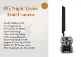 Wiilfine 5.8CS 24MP 4G Cloud Storage Trail Camera Photo Traps with Invisible LEDs GPS for Wildlife Hunting Monitoring