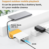 YG300 LED Mini Projector HD 320x240p compatible with HDMI USB TF Audio home Multimedia Player Smart projector Portable Travel