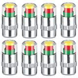 36PSI Tire Pressure Monitoring Valve Easy To Read 3 Color Eye Alert Tire Pressure Monitor Valve Stem Caps for Most Car Truck SUV