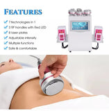 6 in 1 40K Fat-dissolving Machine Cavitation Fat-burning Radio Frequency Instrument Whole Body Weight Loss and Body Equipment
