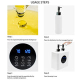 Massage Oil Heater Double Bottle Electric Lotion Cream Heater LED Display Baby Bottles Sub Bottled For Family Professional Salon
