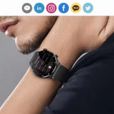 Sports Smartwatch Men Women 1.28 Inch HD Screen BT Calls Information Push Custom Watch Face Multi-sport Modes Heart Rate Monitor