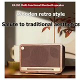 Speaker  Vintage Wooden Portable Wireless Bass Sound System