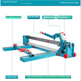 Manual tile cutter, ceramic tile push knife 800 high precision laser floor tile cutter