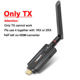 5G 200M Wireless HDMI Video Audio Transmitter Receiver Extender Display Adapter Support 1 TX 2 RX TV Box PC To Monitor Projector