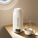 1.0L Electric Heating Cup Multifunction Boiled Water Pot Outdoors Travel Teapot 12V 24V 220V Portable Electric Kettle Home Car