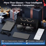 AI Smart Glasses 800W Camera Voice Assistant WiFi Transfer Wear Detection HD Calling Music Playback Life Waterproof Outdoor