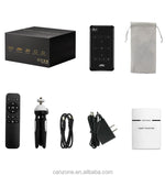 Video Projector 3D Wifi BT Touch Screen Dlp Smart Mini Portable Video Projector with Rechargeable Battery