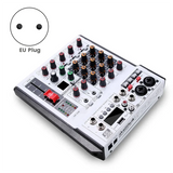 Professional Digital 4 Channel Audio Mixer Sound Mixing Console Stereo Mixers Fordj Recording Karaoke Bar EU Plug