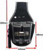 Black Oxford cloth tool belt bag, canvas kit, woodworking fanny pack, Oxford cloth electrician bag, hardware tool fanny pack
