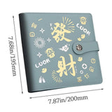 Get Rich Overnight 100 Envelopes Money Saving Challenge PU Save Money Money Collection Book Reusable Waterproof