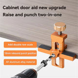 2-in-1 Cabinet Door Installation Locator Aluminium Multifunctional  Door Door Panel Mounting Rebounding Device Drilling Locator