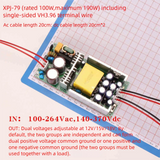 HIFI Power Amplifier Power Supply Board AC100-260V Input Dual Voltage DC12V/15V/18V Output Adjustable 100W Power Supply Module