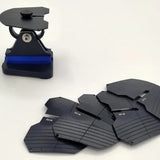 N Lab Plate (Plastic Black) for lab Setup-Guiding Groove Plate for Complete Denture Laboratory Work
