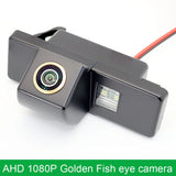 Golden-FishEye Rear View Camera For Peugeot 308 Hatchback 308CC (T7, T9) 2007~Present 208 408 508 3008 C3 C4 C5 HD Night Vision