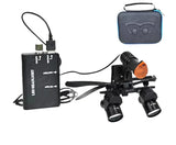 Best 4X 5X 6X Lab Binoculars Magnifigers 5W Surgerys Ergovisions Headlamp Loupes with LED Light  Lithiums Battery 300-600mm/