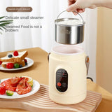 220V Intelligent Mini Health Electric Stewpot Cup Portable Soup Pot Office Cooking Machine 800ML Hot Pot  Stew Pot with Steamer