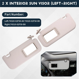 Car Sunshield Sunvisor Interior Sun Visor For Toyota Corolla 2019-2024 74320-02F50-B0 74310-02F50-B0