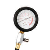 12pcs Engine Oil Pressure Test Kit Tester Car Garage Tool Low Oil Warning Devices with ABS Material, Black+Red Color, 0-10bar