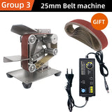 New Stepless Speed  Belt Sander 110V/220V Polishing Grinding Machine Mini Grinder Diy Belt Sander Sharpening Machine Polish Tool