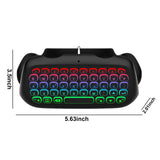Mini Chatpad Built-in Speaker Compact Keypad with 3.5mm Audio Jack for Messaging and Gaming Live Chat ForPS5