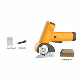 Cordless Electric Scissors Effortlessly Cuts Cardboard Carpet Leather Quickly With LED Speed Settings For Efficiency