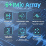 Sound Card Microphone Array 6+ 1 Mic With Beamforming Sound Source Localization USB DriverFree MAUSB8 Drive Board