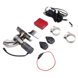 51mm Car Exhaust Sound Valve System Clamp Pipe Connect Remote Controller Switch Button Adjustable Modification Kit
