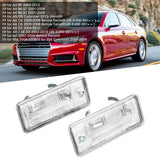 Pair of License Plate Light 8E0807430A 8E0807430B Fit for Audi A3 A4 A5 A6 C6 A8 D3 Q7 RS4 2001-2008