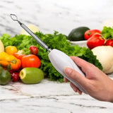 Corer Tool Portable Vegetable Corer Cordless,Electric Scraping Scale Machine With 2 Cutter,Stainless Steel Fruit Digging