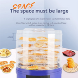 B59B-Food-Dehydrator Machine For Fruits, Yogurt Vegetables 5 Trays 350W Dehydrator For Herbs, Meat For Jerky US Plug
