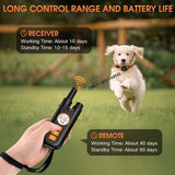 Dog Training Collar with Remote Control, 1300Ft, 3 Training Modes, Beep, Vibration, Shock, Rechargeable Electric Shock Collar
