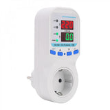 220V Dual Digital Display Overvoltage And Undervoltage Protector Overcurrent And Overload Protection Socket 16A Metering Socket