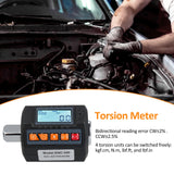 Digital display torque meter, wrench torque tester, 1/2 inch driver, including adapters for 3/8 inch and 1/4 inch ENC-340