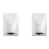 2X 600W Automatic Hand Dryer Electric Heater Wind Hand Dryer Machine Hotel Bathroom Hand Dryer EU Plug