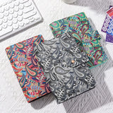 Save Money A6 Budget Binder with Zipper Cash Envelopes Expense Sheets Budget Planner Organizer Cashew Flowers PU Leather