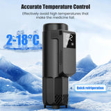 Insulin Cooler Travel Case USB Charger Diabetes Travel Case  Medication Cooler Refrigerated Medicine Box With Adjustable Temp