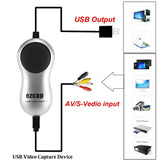 USB 2.0 AV S Video Capture Card DVD VHS DVR 8mm Analog Audio Video Recorder Grabber To Digital Converter for Windows 11/10/8/7