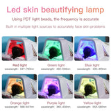 Portable Skin Rejuvenation Cold Spray 7 Color Photon Beauty Red Pdt Led Light Therapy Machine With Nano Steamer