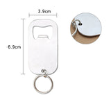 30pcs Stainless Steel Flat Bottle Opener Keychain Suitable for Beer Bottle Caps