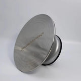 300mm 304 Stainless Steel Cake Decorating Turntable, Manual Rotating Baking Turntable with Lock and Scale