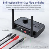 2 In 1 Bluetooth 5.3 Audio Receiver Transmitter 3.5mm Aux Jack RCA Stereo Music Wireless Adapter Dongle for TV Car PC Headphones