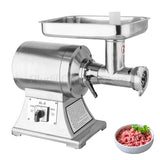 Small Stainless Steel Meat Grinder Butcher Shop Special Sausage Stuffer Light and Efficient Easy to Clean eEectric Meat Grinder
