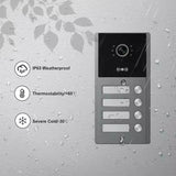 Home 7inch LCD Wifi for Apartments Residential 1080P Intercom Doorbell with RFID Card Unlock 2/3/4 Unit Video Door Phone System
