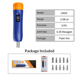 Professional Preset Torque Screwdriver 1-6 Nm 1/4'' Drive Precision Adjustable Torque Wrench Tools Set for Bike Repairing