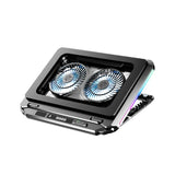 Ergonomic Dual Fan Comfort Notebook Cooler RGB Gaming Laptop Cooling Pad with Phone Holder Stock Product