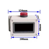Digital Display Pressure Sensor with Alarm - Multi-Function Monitor for Gas/Air/Water/Hydraulic Pressure, Vacuum Pipeline