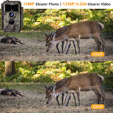SunGusOutdoors 64MP WIFI Wildlife Game Trail Camera Photo Traps with 940nm No Glow LEDs App Settings For Garden Security Hunting