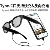 New typeC charging port Ai smart glasses with 8 million camera high-definition photo and video AI object recognition